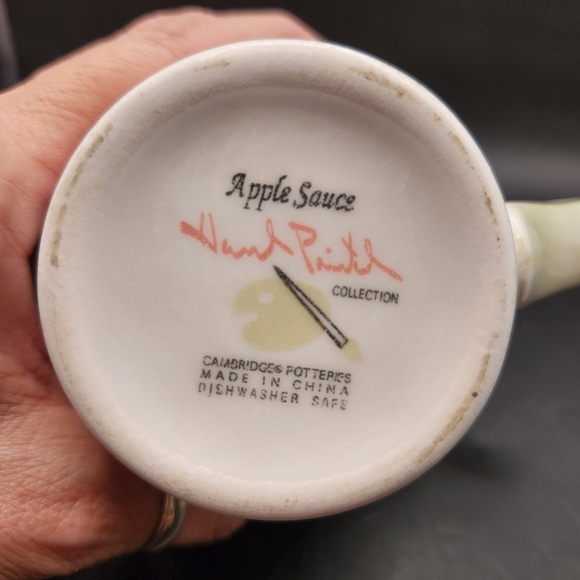 Apple Sauce Hand Painted Collection  Set of 2 Mugs - Picture 8 of 8